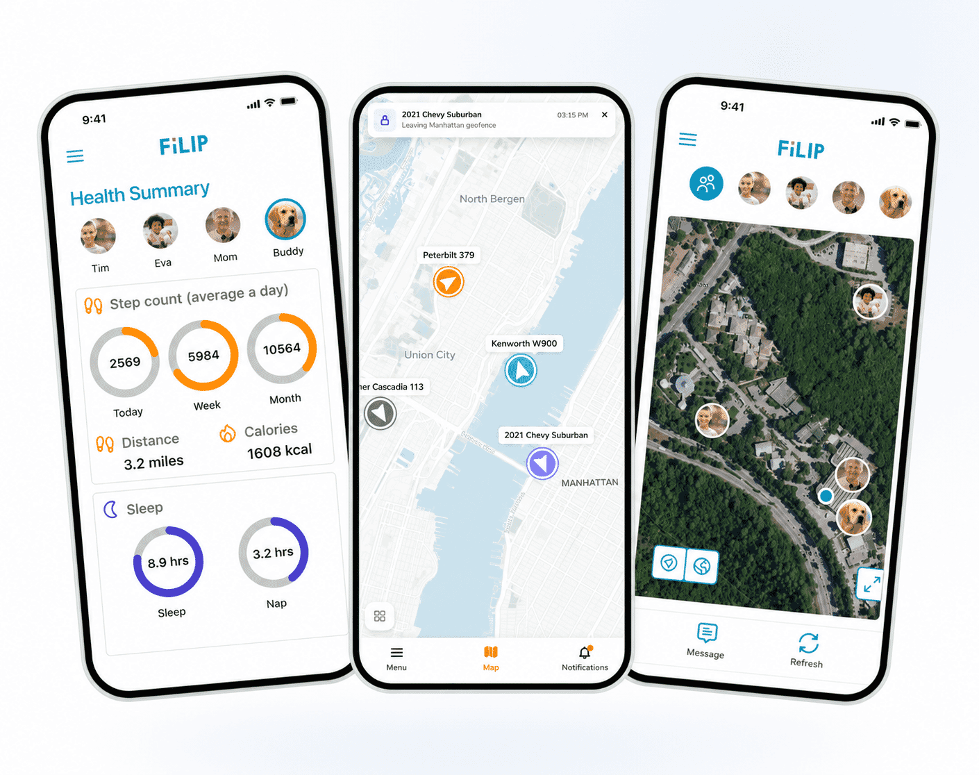 White-Label Companion mobile application screens